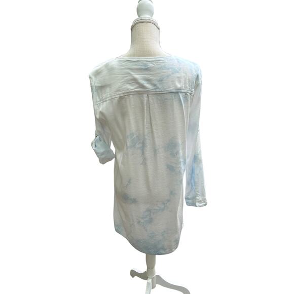 S'edge Blue and White mini Sheath Dress Size Small - Picture 5 of 12